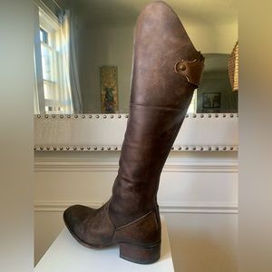 Freebird - brown leather tall boot